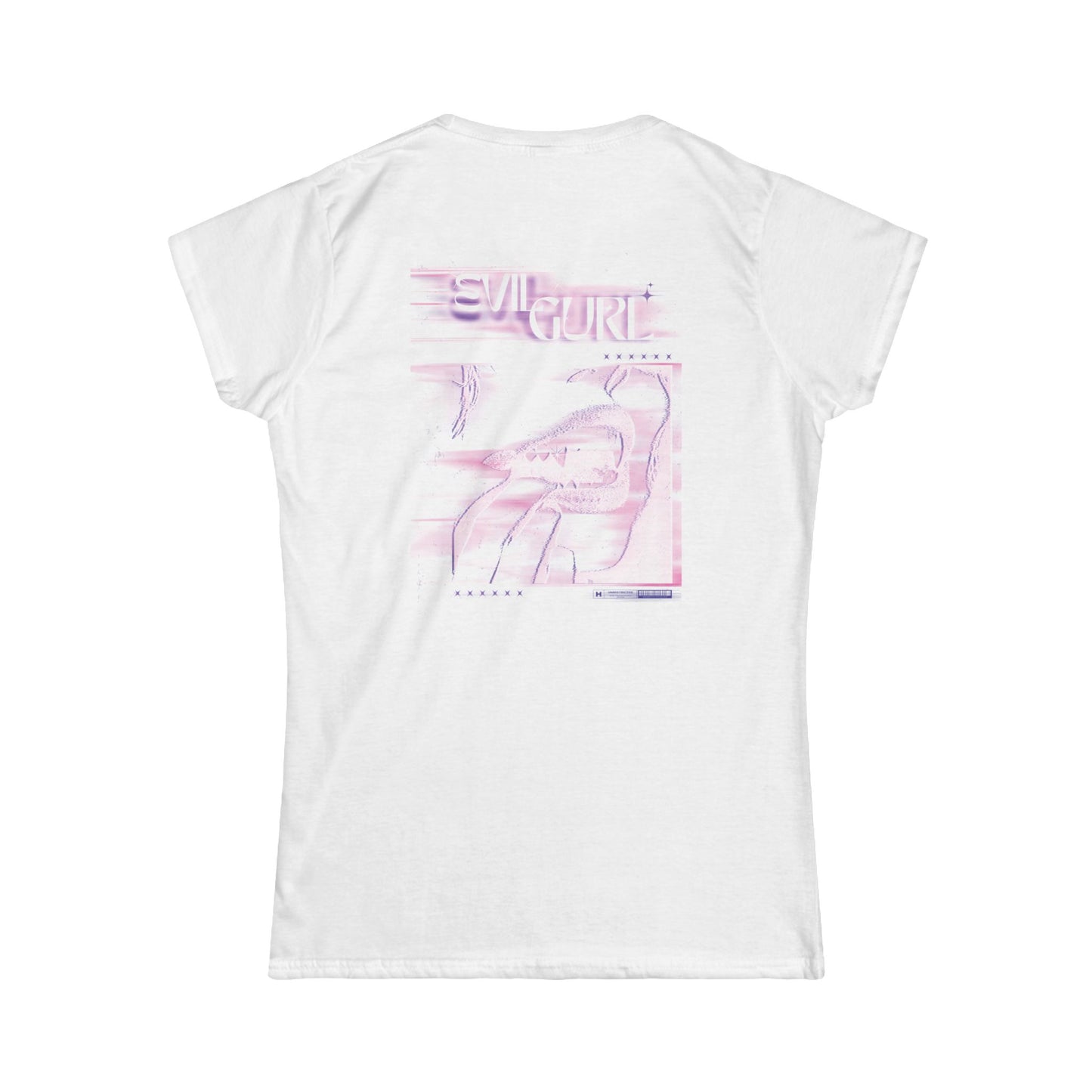 EVILGURL Graphic Tee — Retro Pink Aesthetic Women's T-Shirt