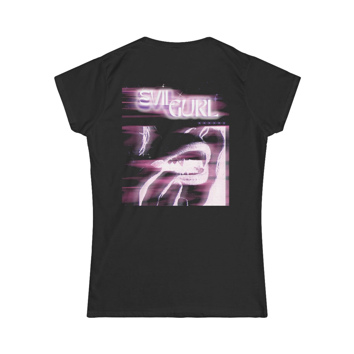 EVILGURL Graphic Tee — Retro Pink Aesthetic Women's T-Shirt