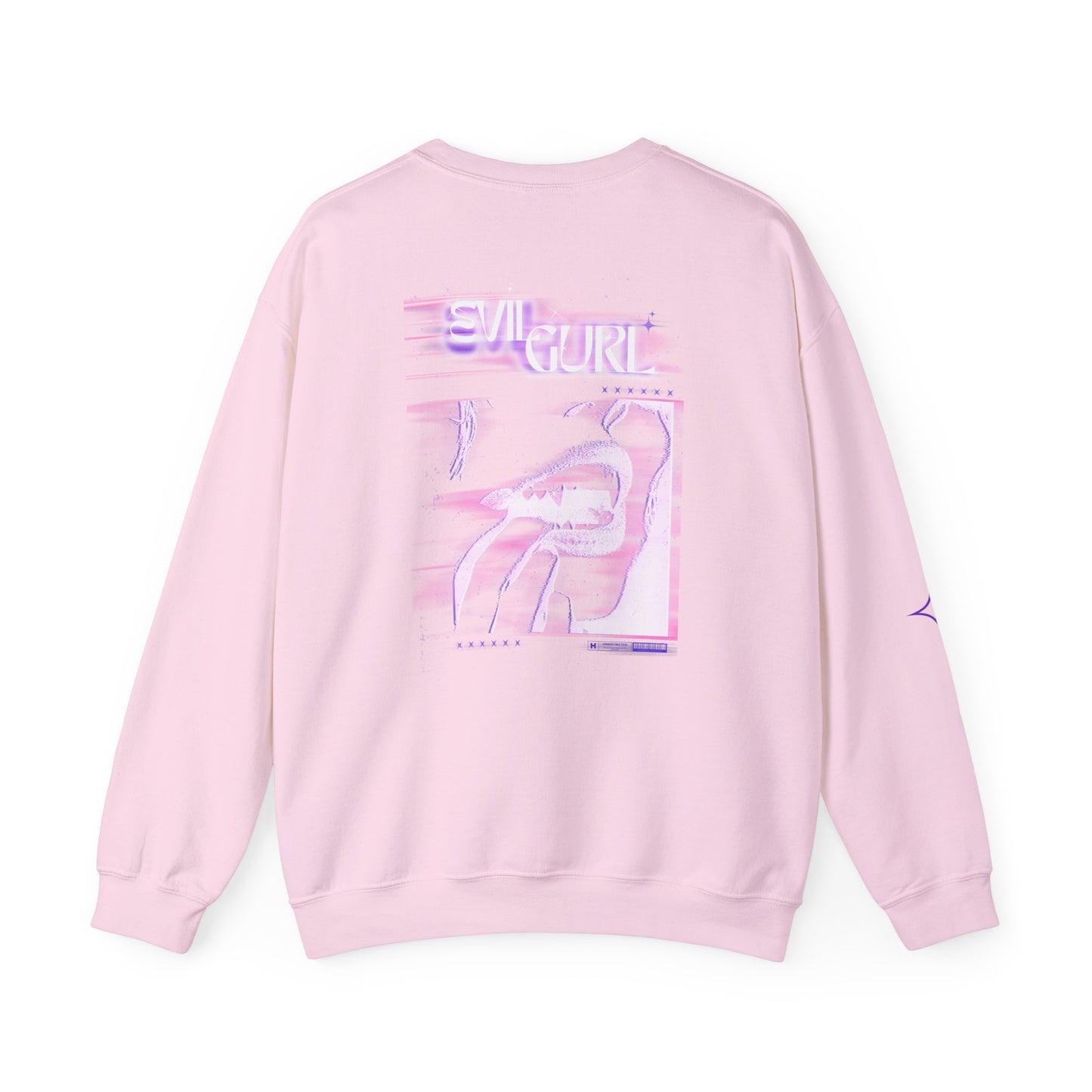 Crewneck Sweatshirt — Vaporwave EVILGURL Graphic