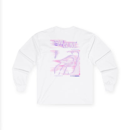 Vintage Long Sleeve Graphic Tee – Retro Vaporwave Style
