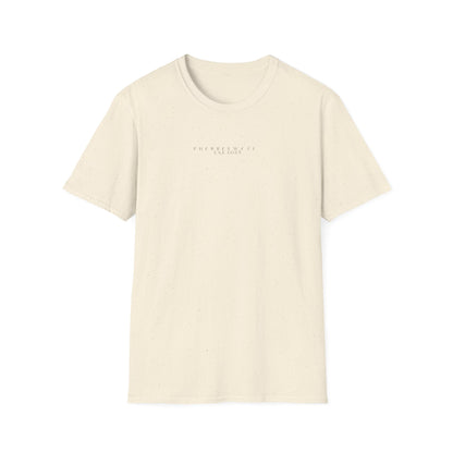 Minimalist Cotton T-Shirt With Subtle Chest Print