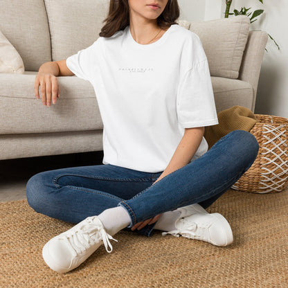 Minimalist Cotton T-Shirt With Subtle Chest Print