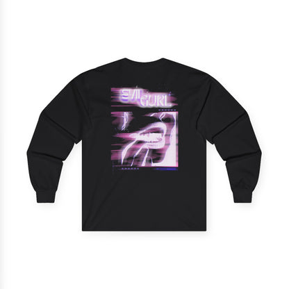 Vintage Long Sleeve Graphic Tee – Retro Vaporwave Style