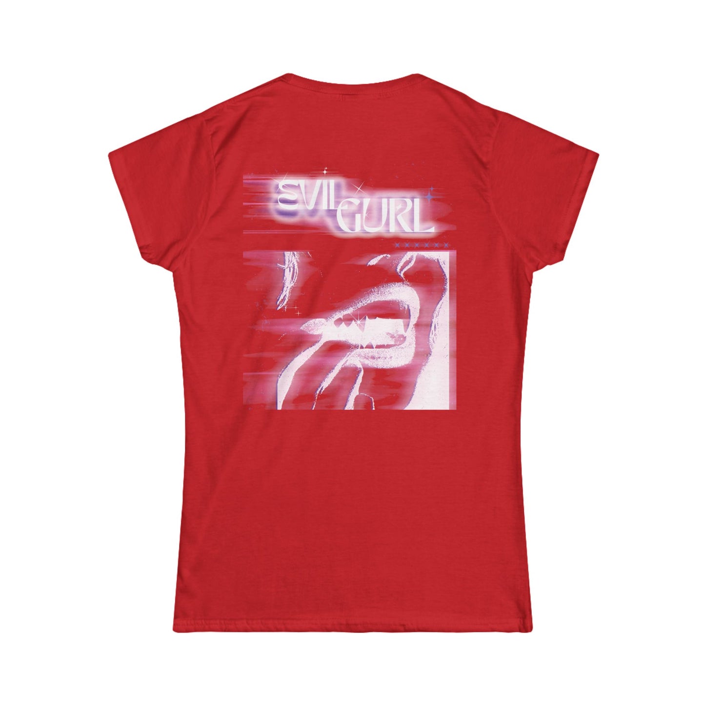 EVILGURL Graphic Tee — Retro Pink Aesthetic Women's T-Shirt