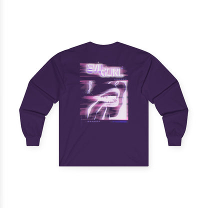 Vintage Long Sleeve Graphic Tee – Retro Vaporwave Style